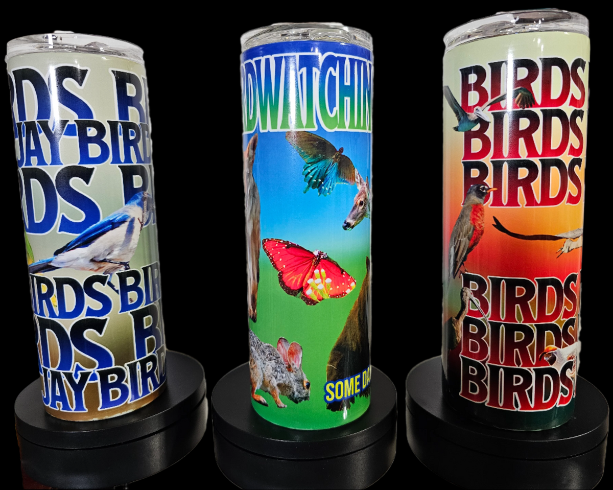 Skinny Tumblers - Birdwatching - Framed Greetings