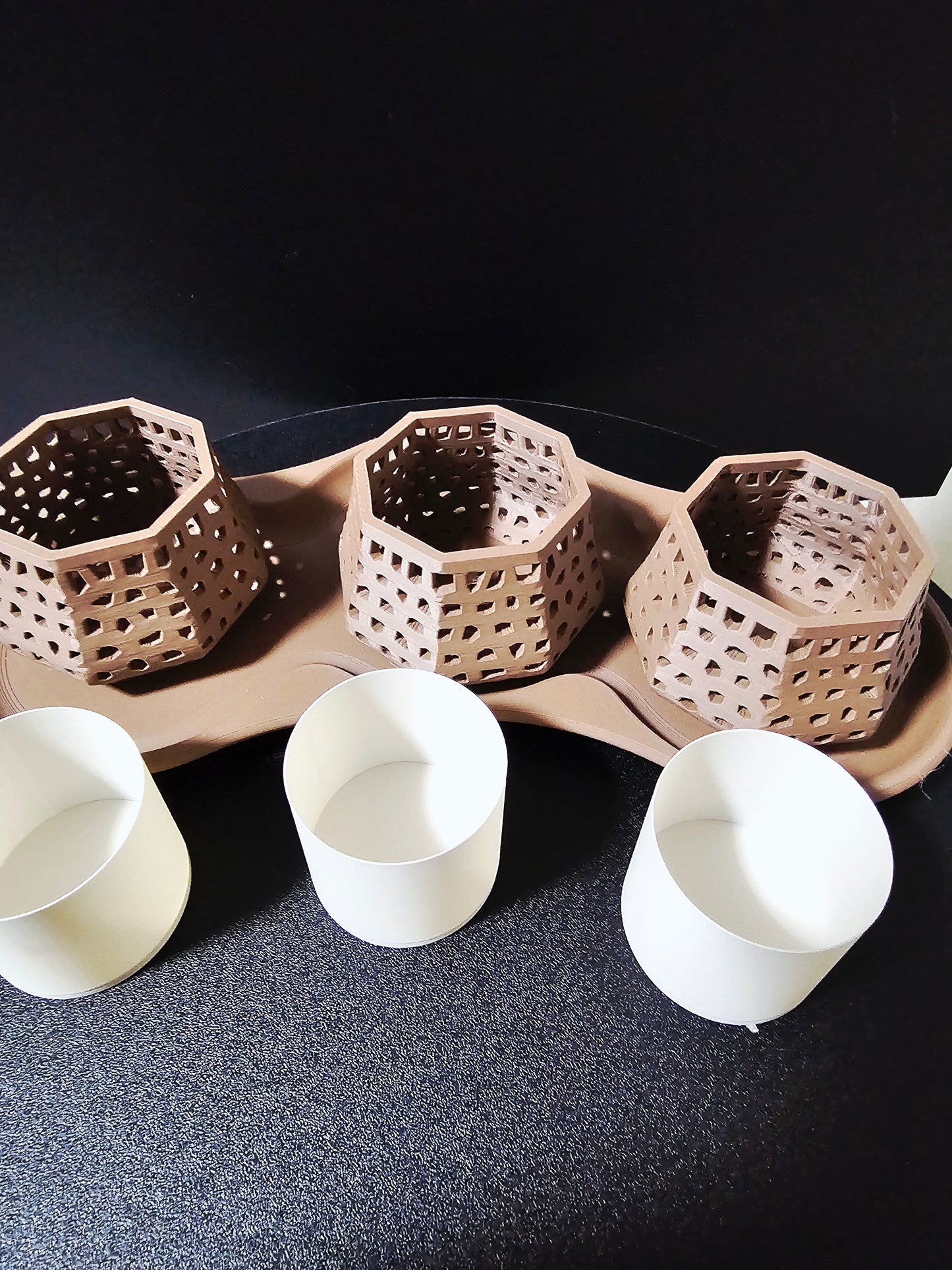 Lattice Glow LED Tealight Set