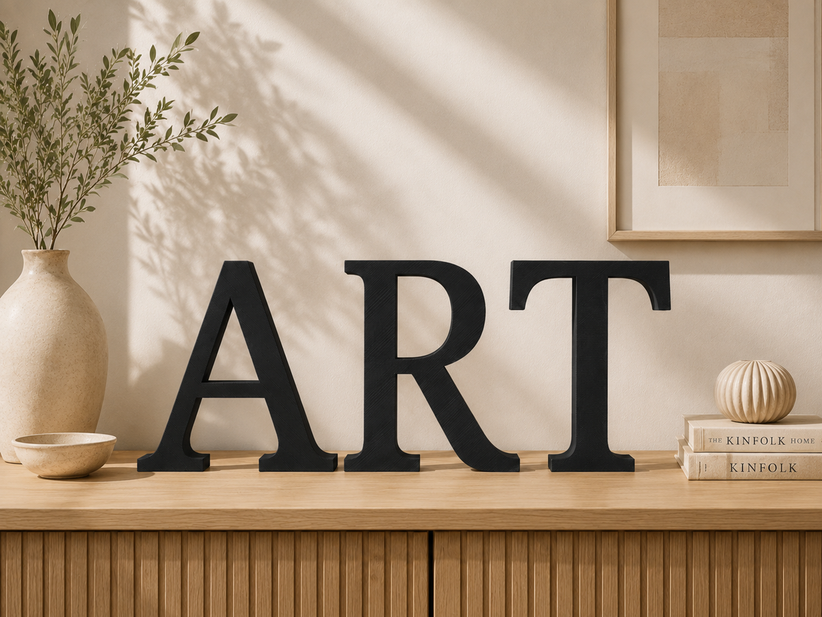 Large Freestanding Serif Letter — 9-Inch Decorative Accent