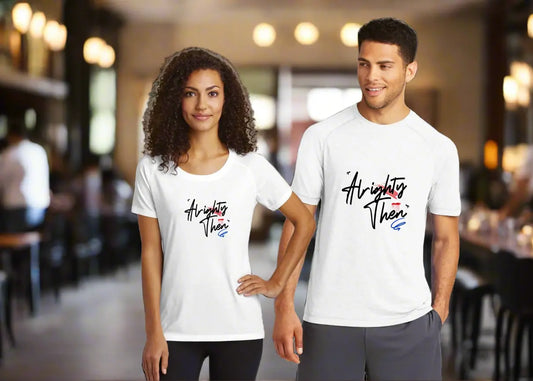 Alrighty Then  Short Sleeve Tee Framed Greetings