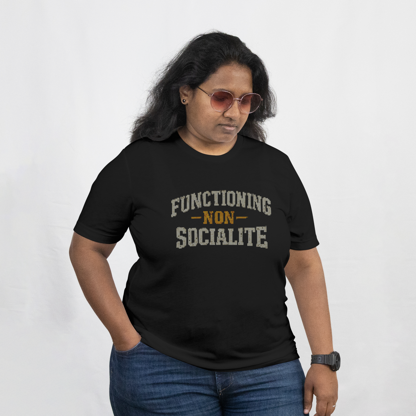 Functioning NonSocialite – Tri-Blend T-Shirt