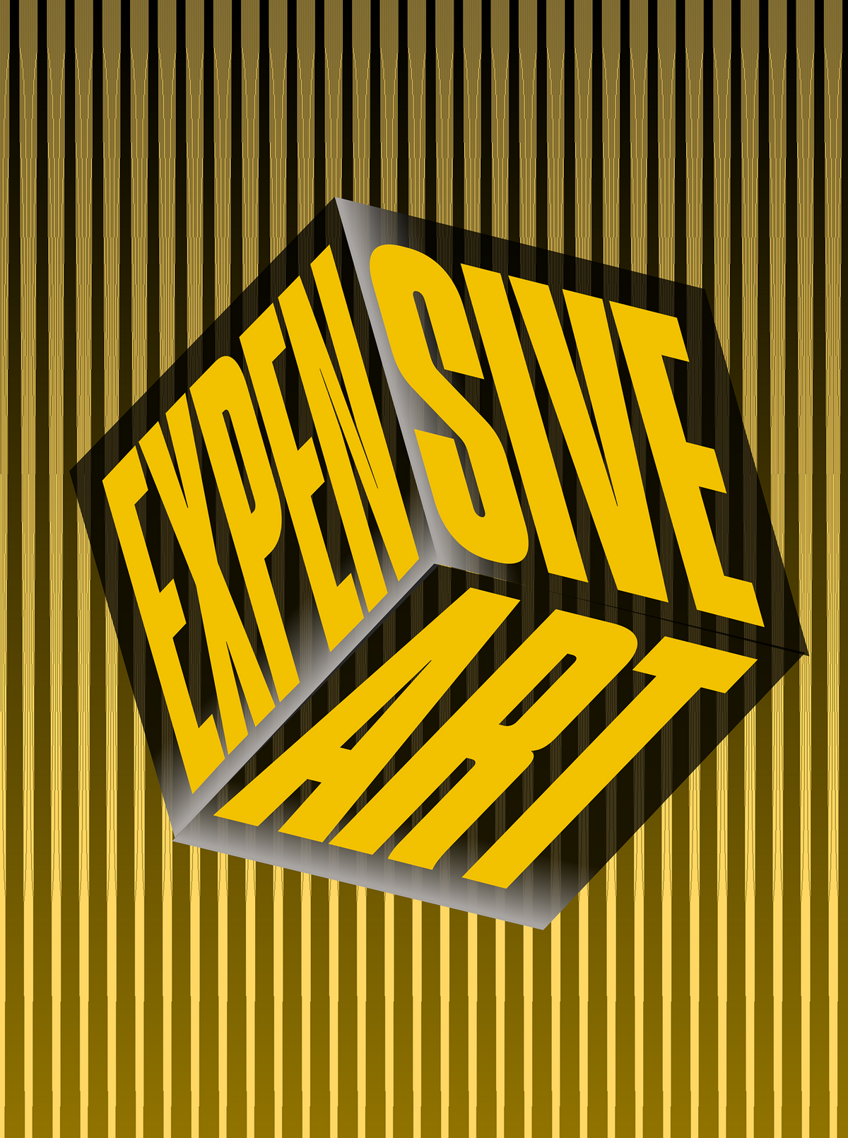 Expensive Art - Bold Statement Art Gold & Onyx Edition