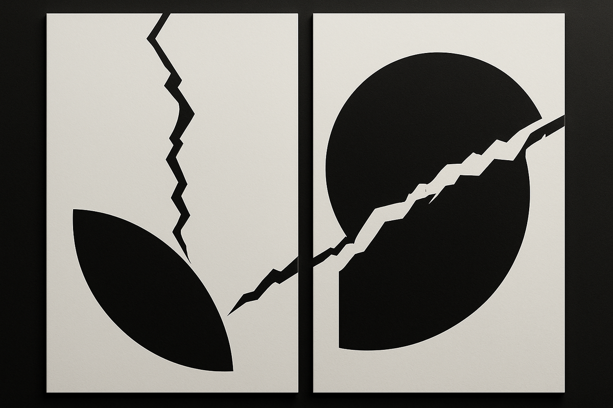 Fragmented Echoes Wall Art