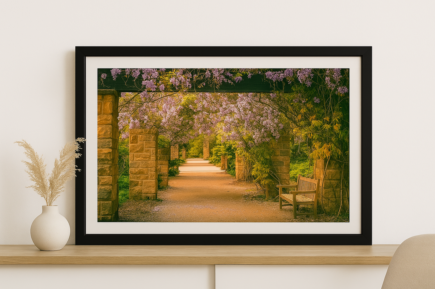 Camino de jardín encantador