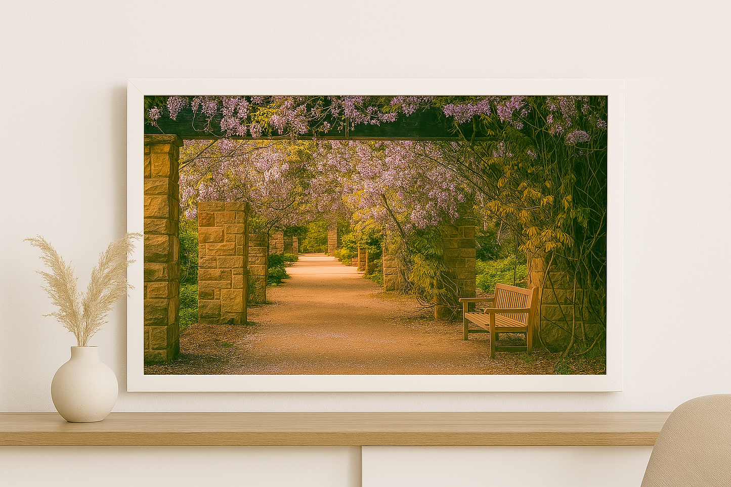Camino de jardín encantador