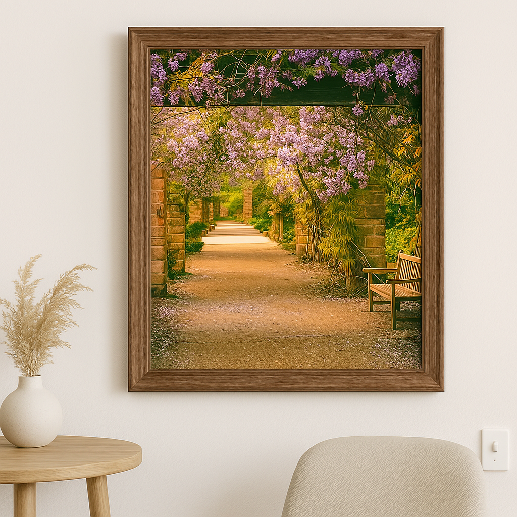 Camino de jardín encantador