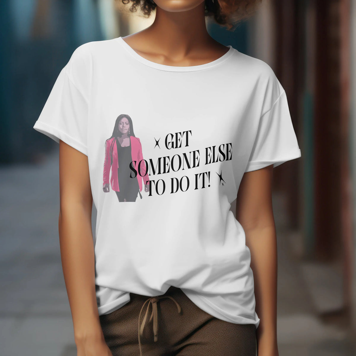 Get Somebody Else To Do It - SS Tee Framed Greetings