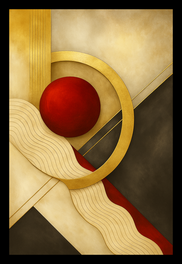 Gold Reprise – Abstract Landscape Wall Art