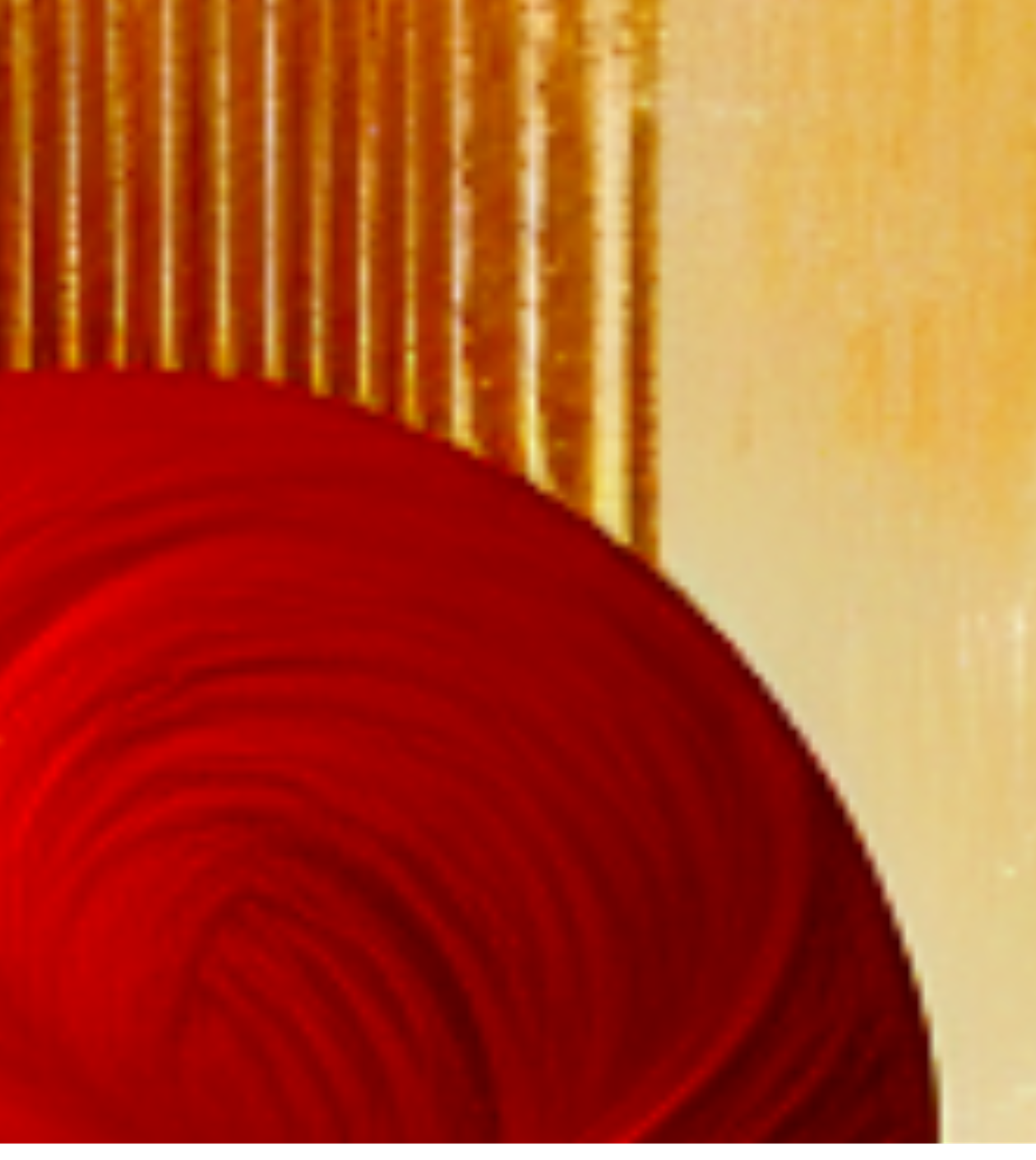 Arte de parede em harmonia vermelha e dourada