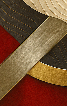 Symphony in Gold – Abstract Harmony Wall Art