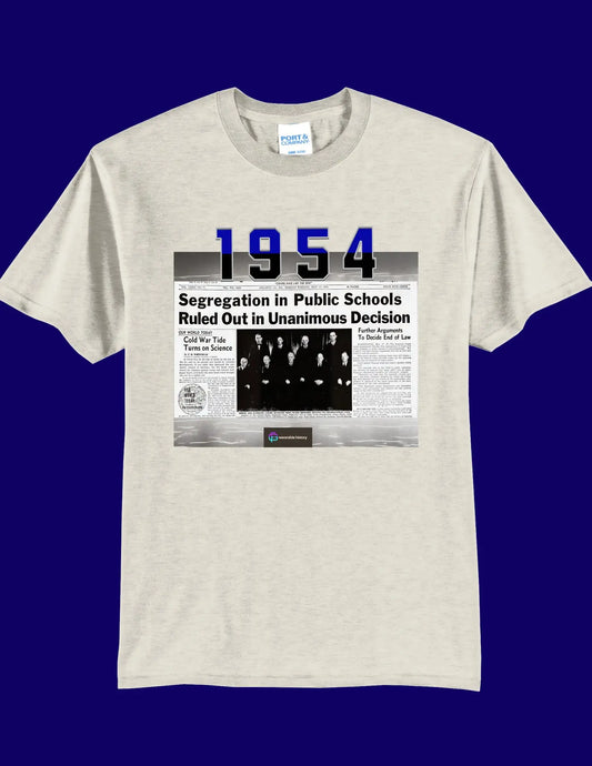Full Front of 1954 Brown V Board Tshirt