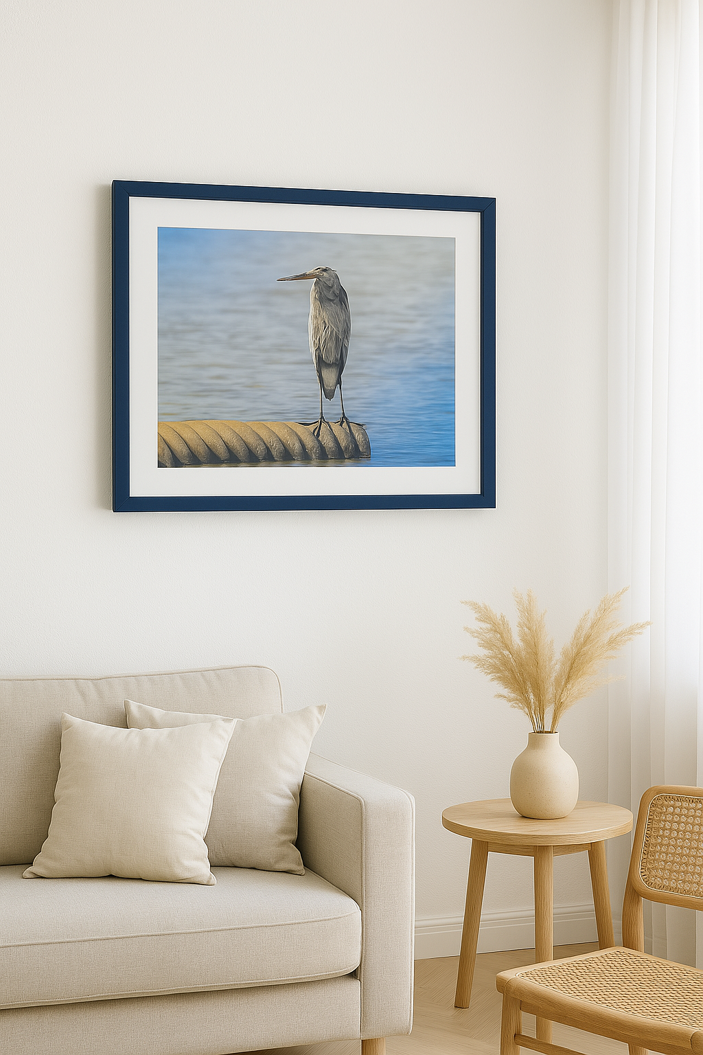 Aguas tranquilas – Garza azul joven