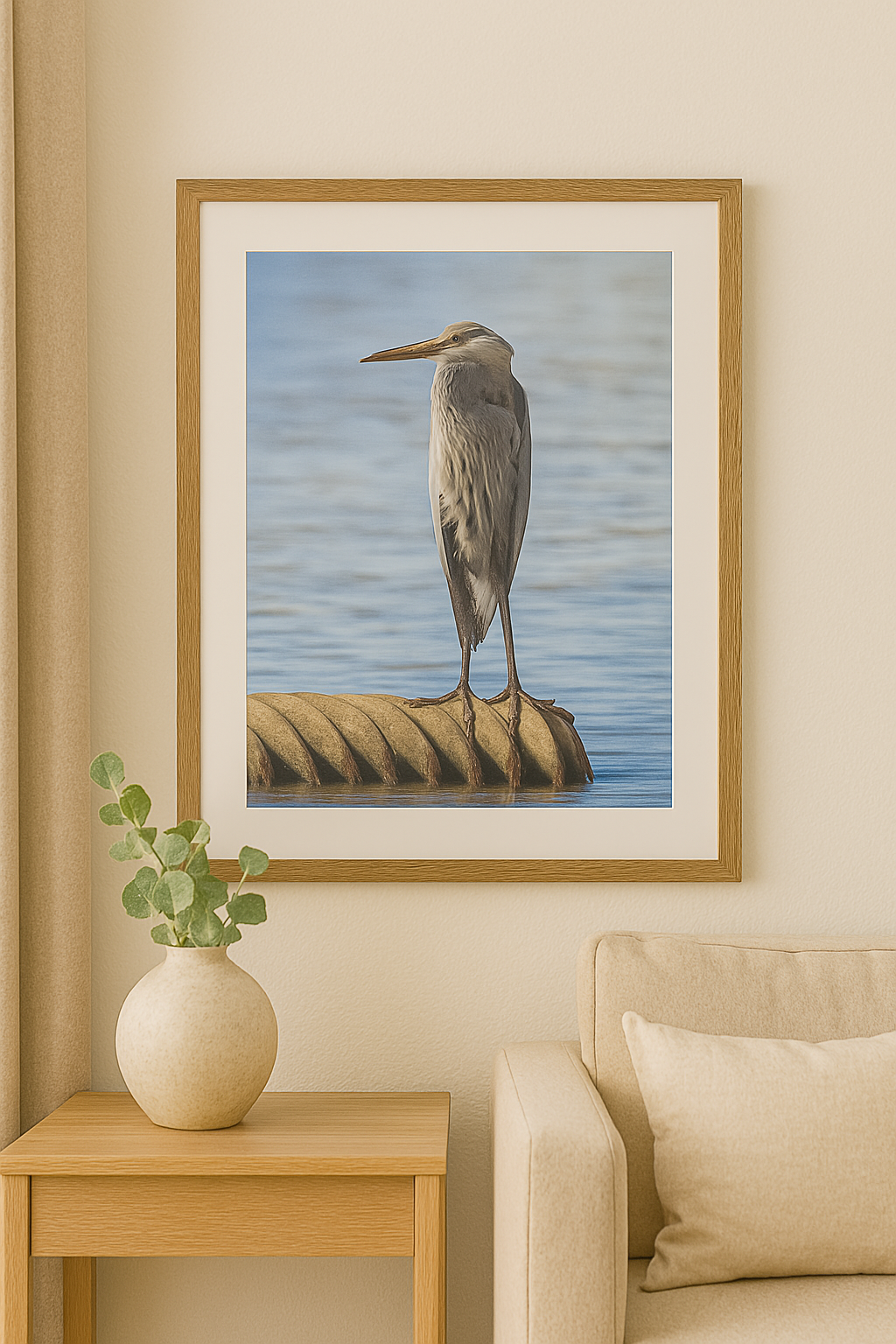 Aguas tranquilas – Garza azul joven
