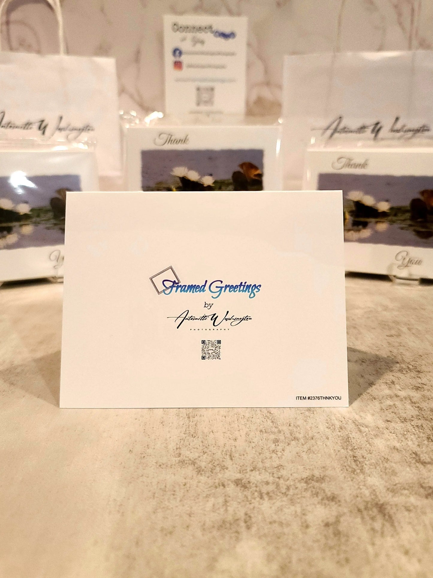 Thank You Cards with Water Lilies (10pk) Antoinette Washington Photography