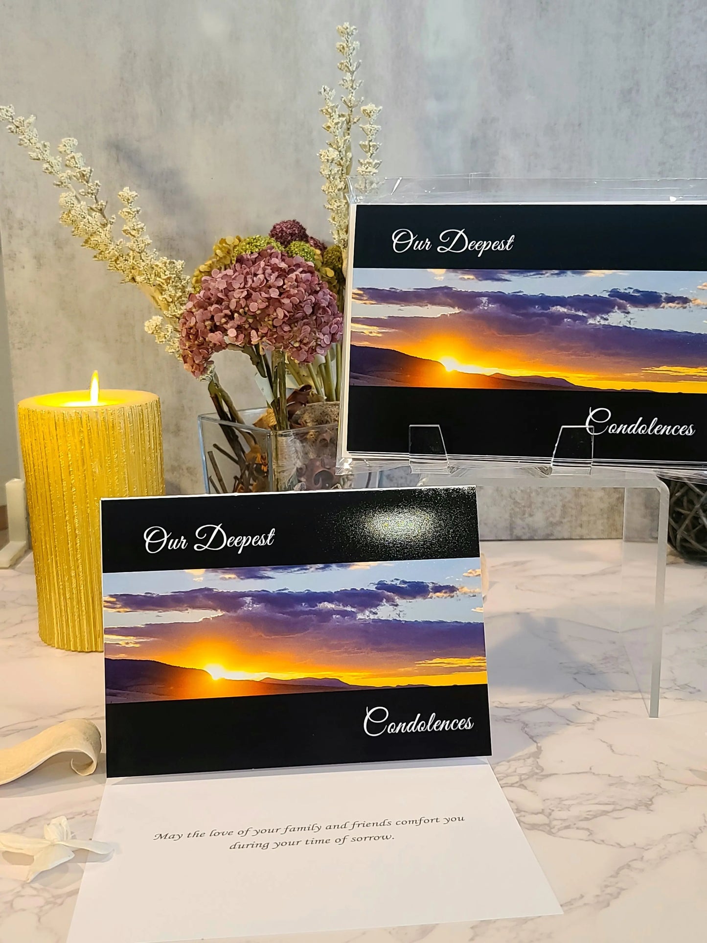 Our Deepest Condolences Sympathy Cards  (5pk) Antoinette Washington Photography