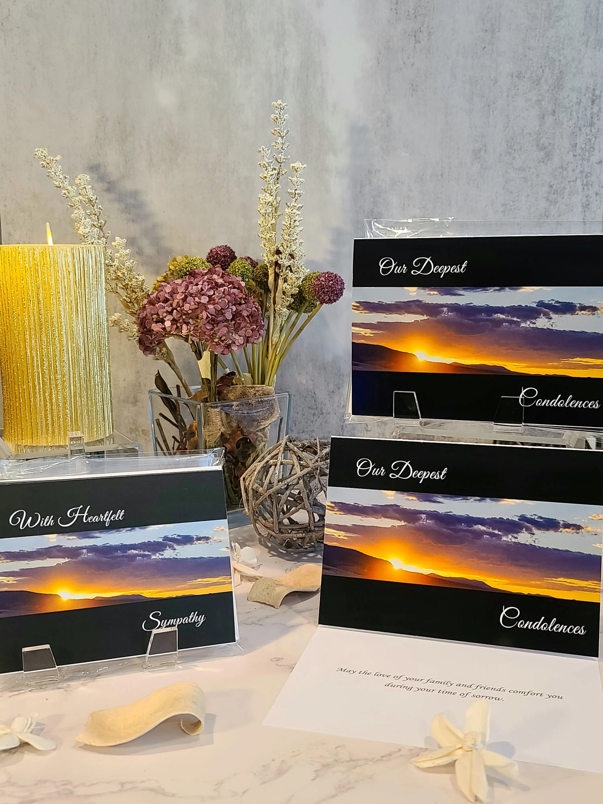 Our Deepest Condolences Sympathy Cards (5pk) Antoinette Washington Photography