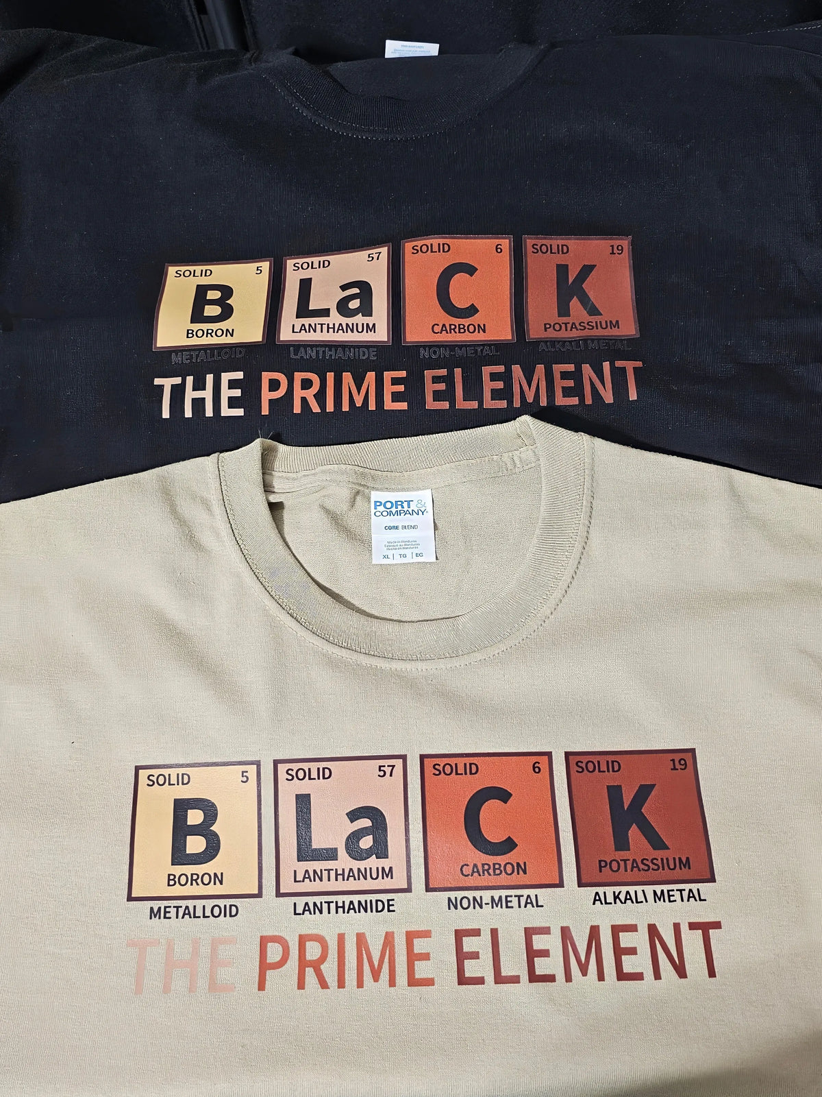 Black The Prime Element T-Shirt - Framed Greetings