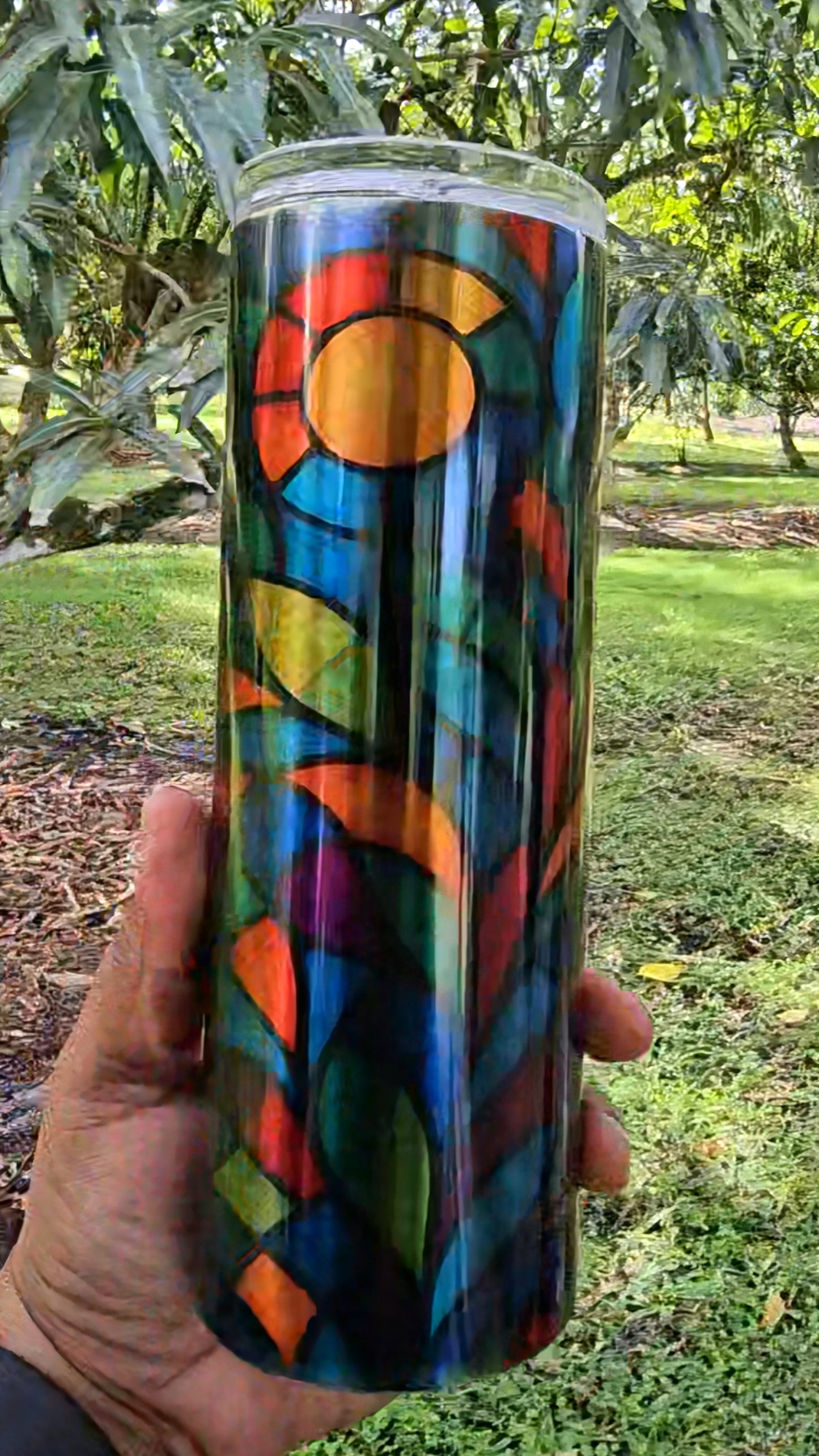 Stained Glass Series — 20 oz Clear Skinny Tumblers