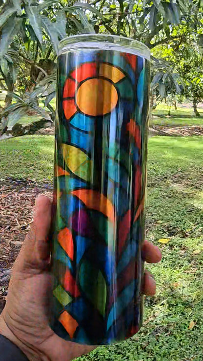 Stained Glass Series — 20 oz Clear Skinny Tumblers