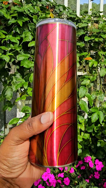 Stained Glass Series — 20 oz Clear Skinny Tumblers