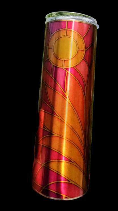 Stained Glass Series — 20 oz Clear Skinny Tumblers
