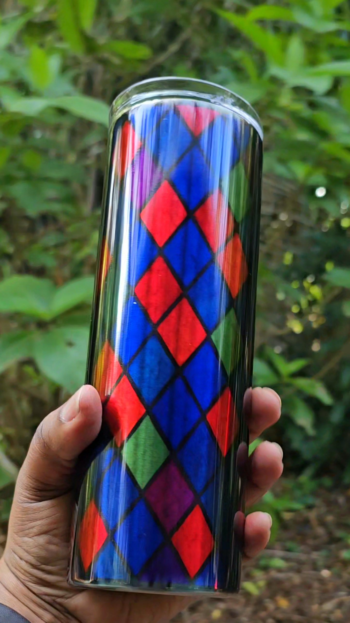 Stained Glass Series — 20 oz Clear Skinny Tumblers