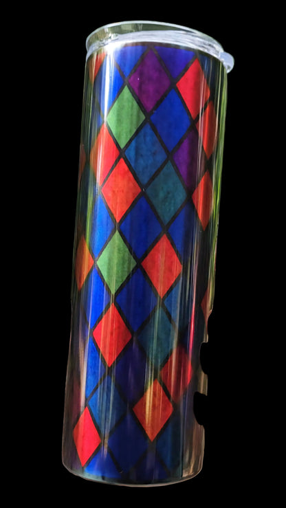 Stained Glass Series — 20 oz Clear Skinny Tumblers