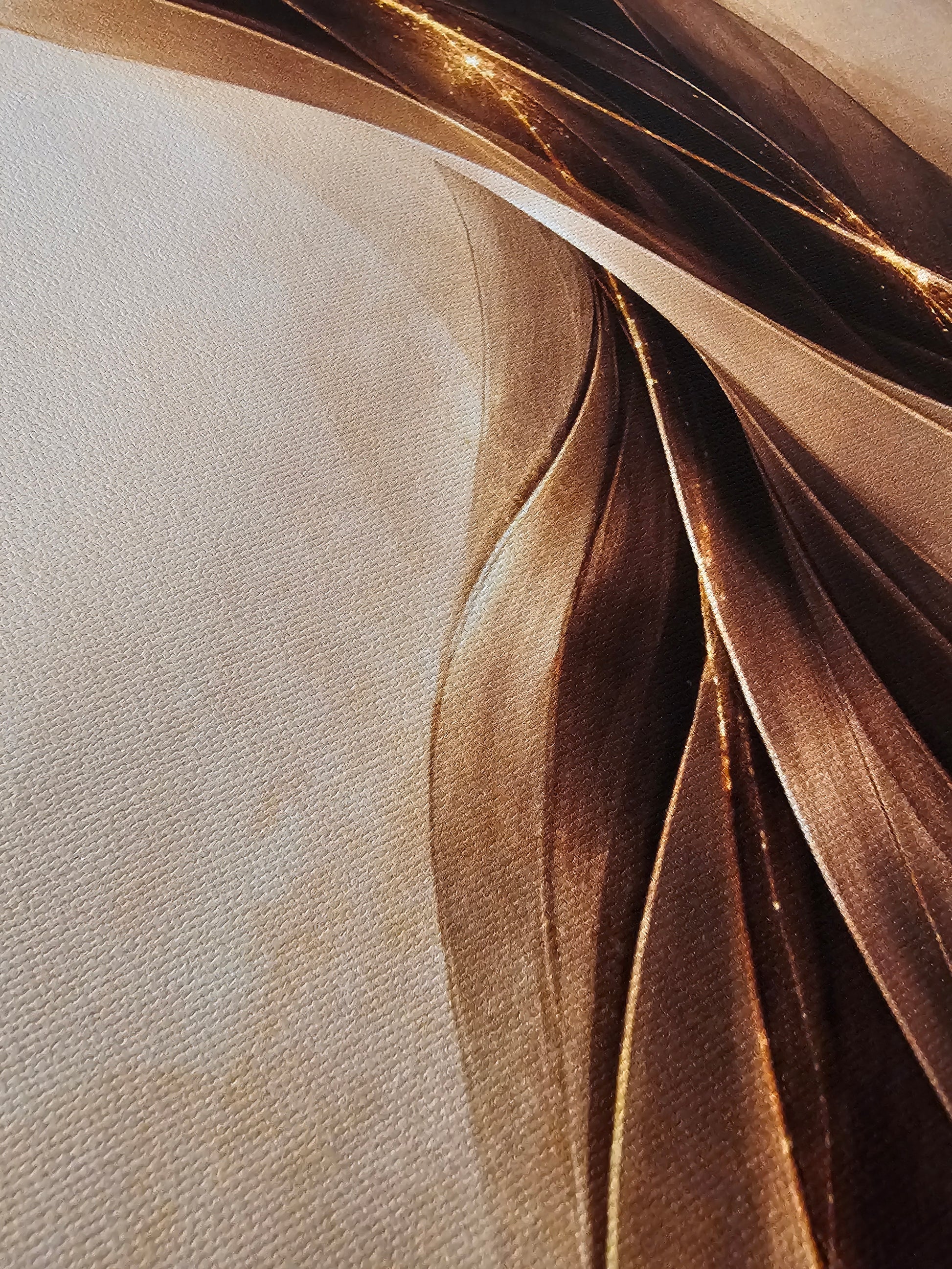 Close-up of brown fabric with a textured surface