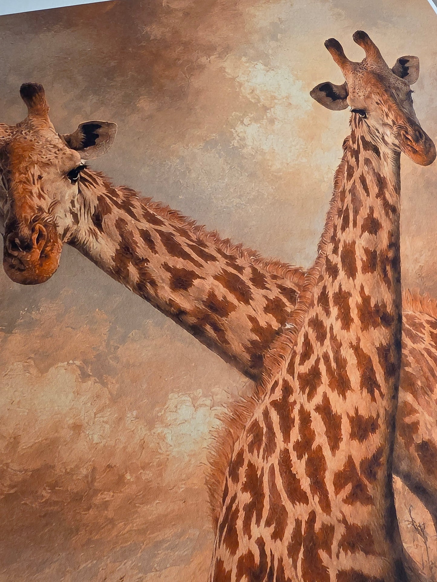 Intertwined Stillness – Mixed Media Wildlife Art Print
