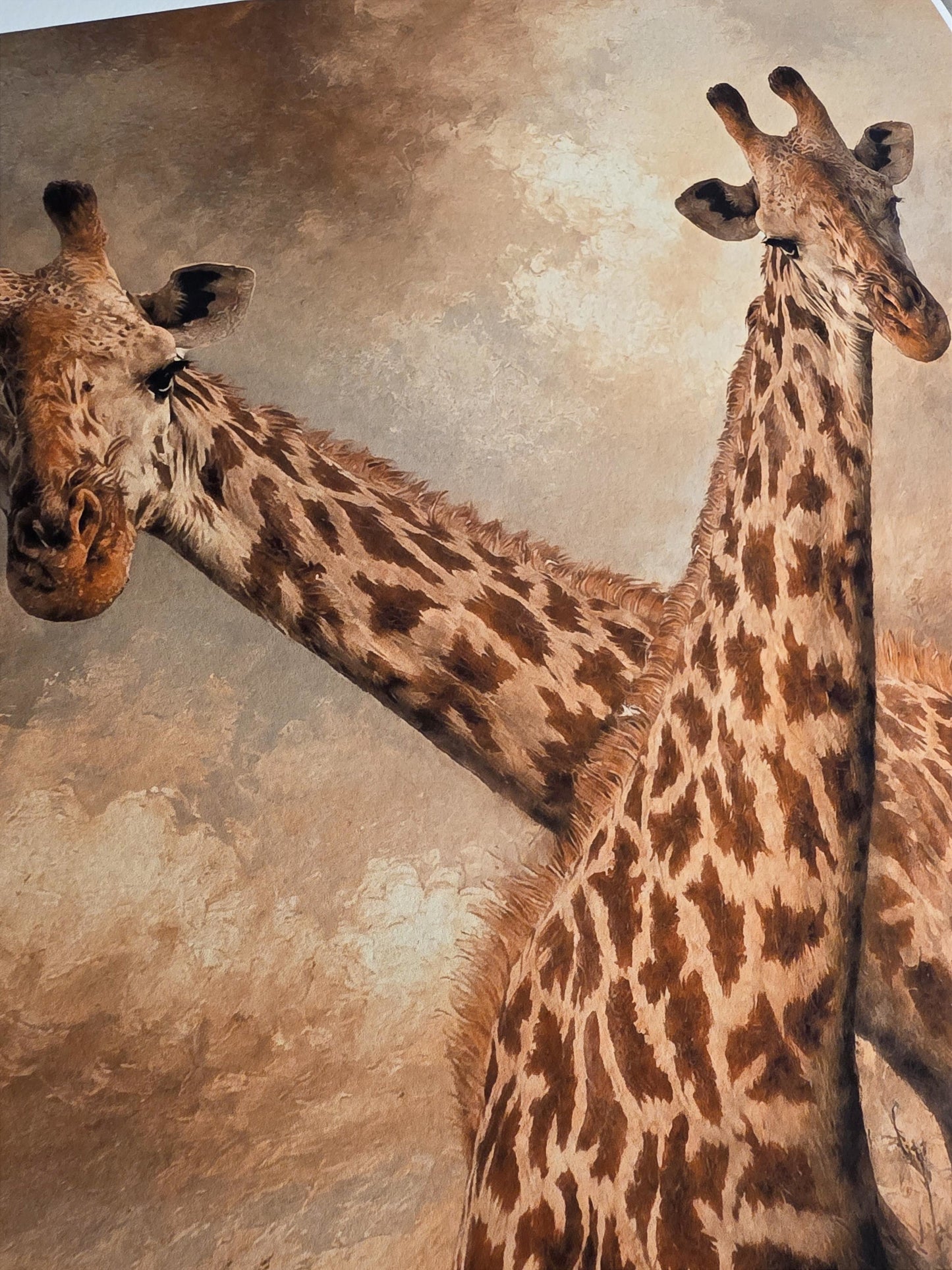 Intertwined Stillness – Mixed Media Wildlife Art Print