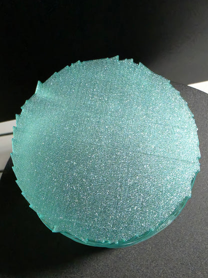 Teal Radiance — Translucent Sculptural Ambient Lamp