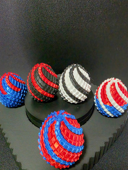 Custom Dragon Egg Duo — 2-Pack 3D Printed Twist Fidgets