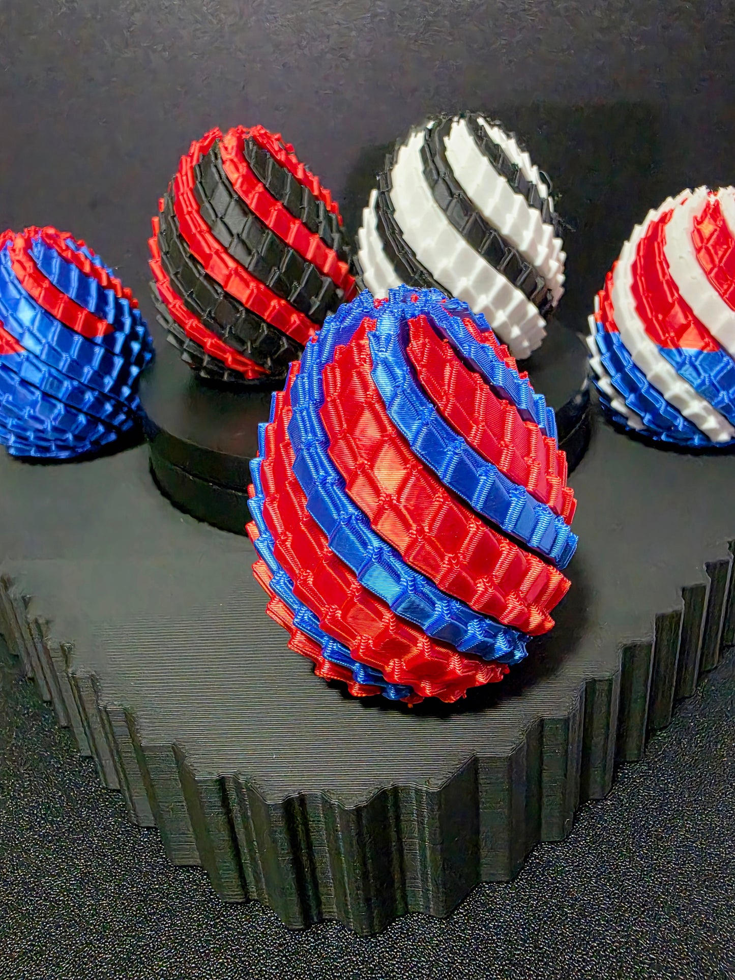 Custom Dragon Egg Duo — 2-Pack 3D Printed Twist Fidgets