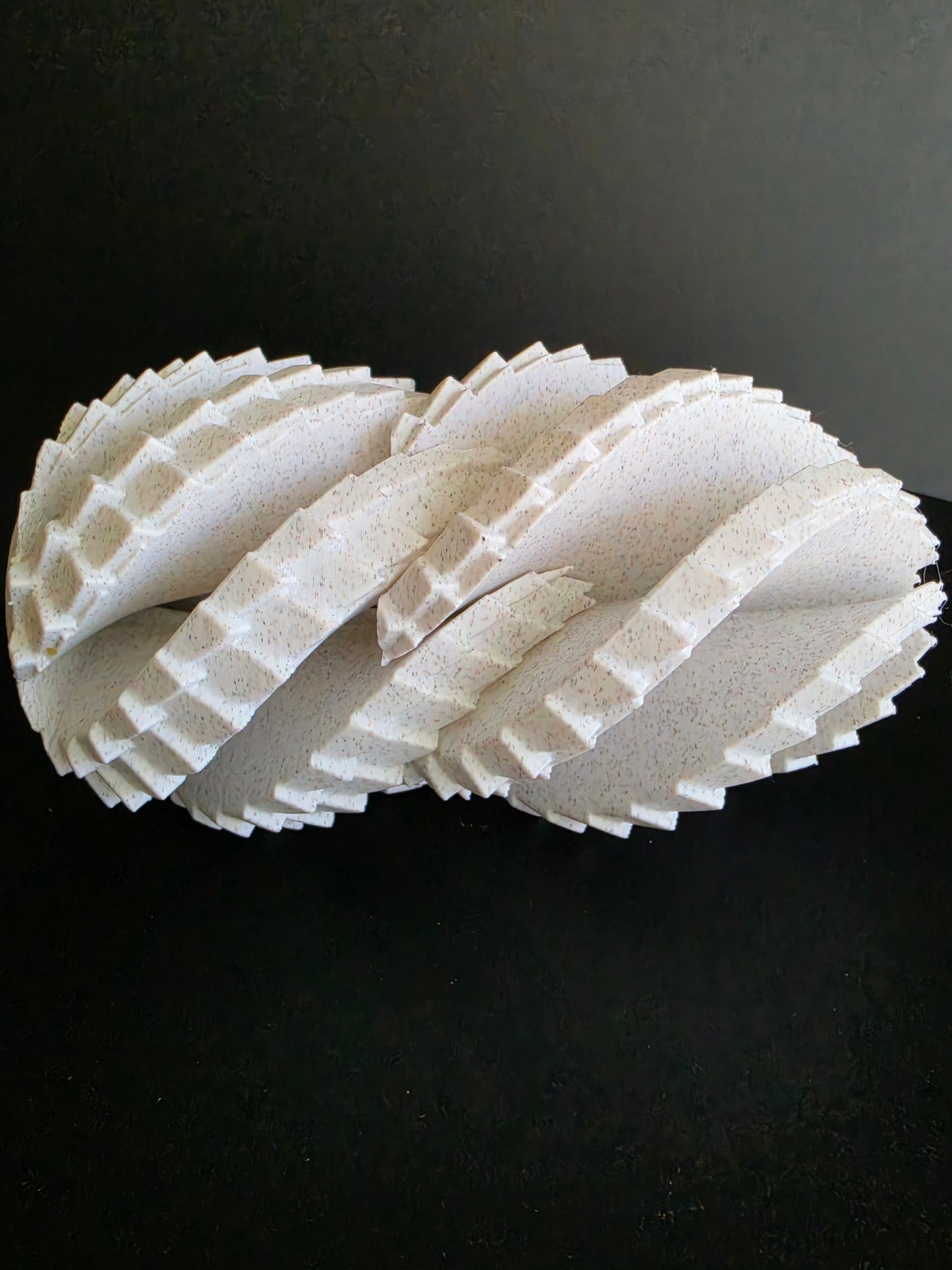 Large Dragon Scale Twist Egg — Marble Edition