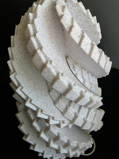 Large Dragon Scale Twist Egg — Marble Edition