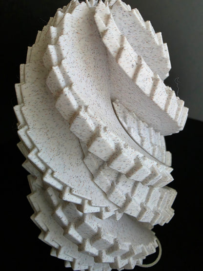 Large Dragon Scale Twist Egg — Marble Edition