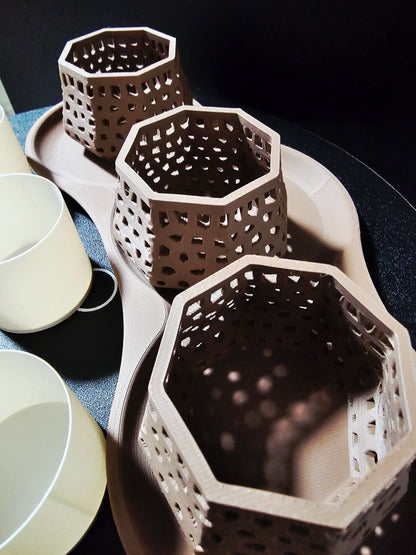 Lattice Glow LED Tealight Set