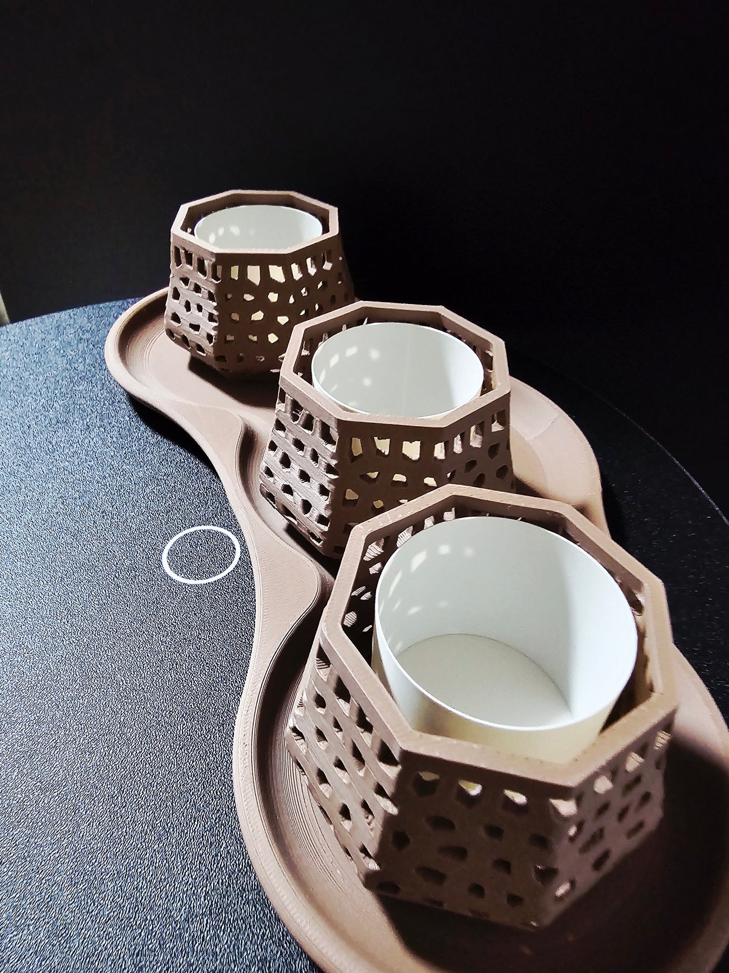 Lattice Glow LED Tealight Set