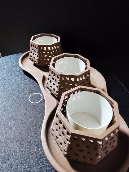 Lattice Glow LED Tealight Set