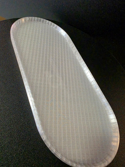 Sculptural Oval Display Tray
