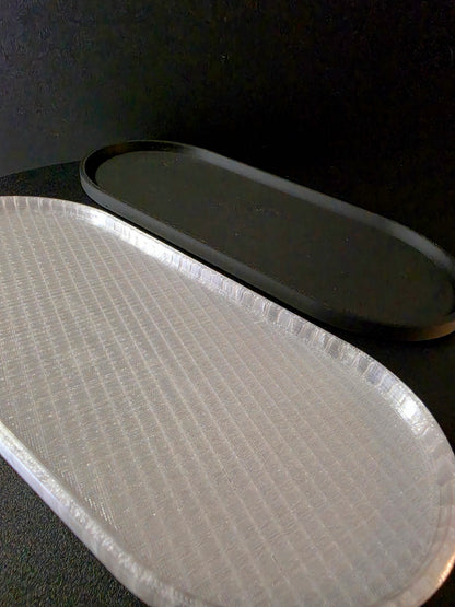 Sculptural Oval Display Tray