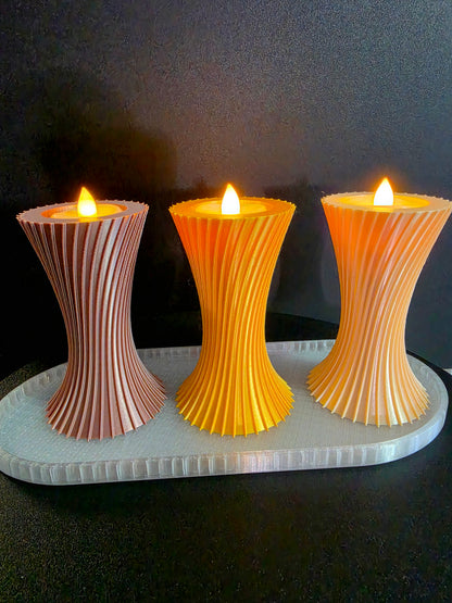 Sculptural Oval Display Tray