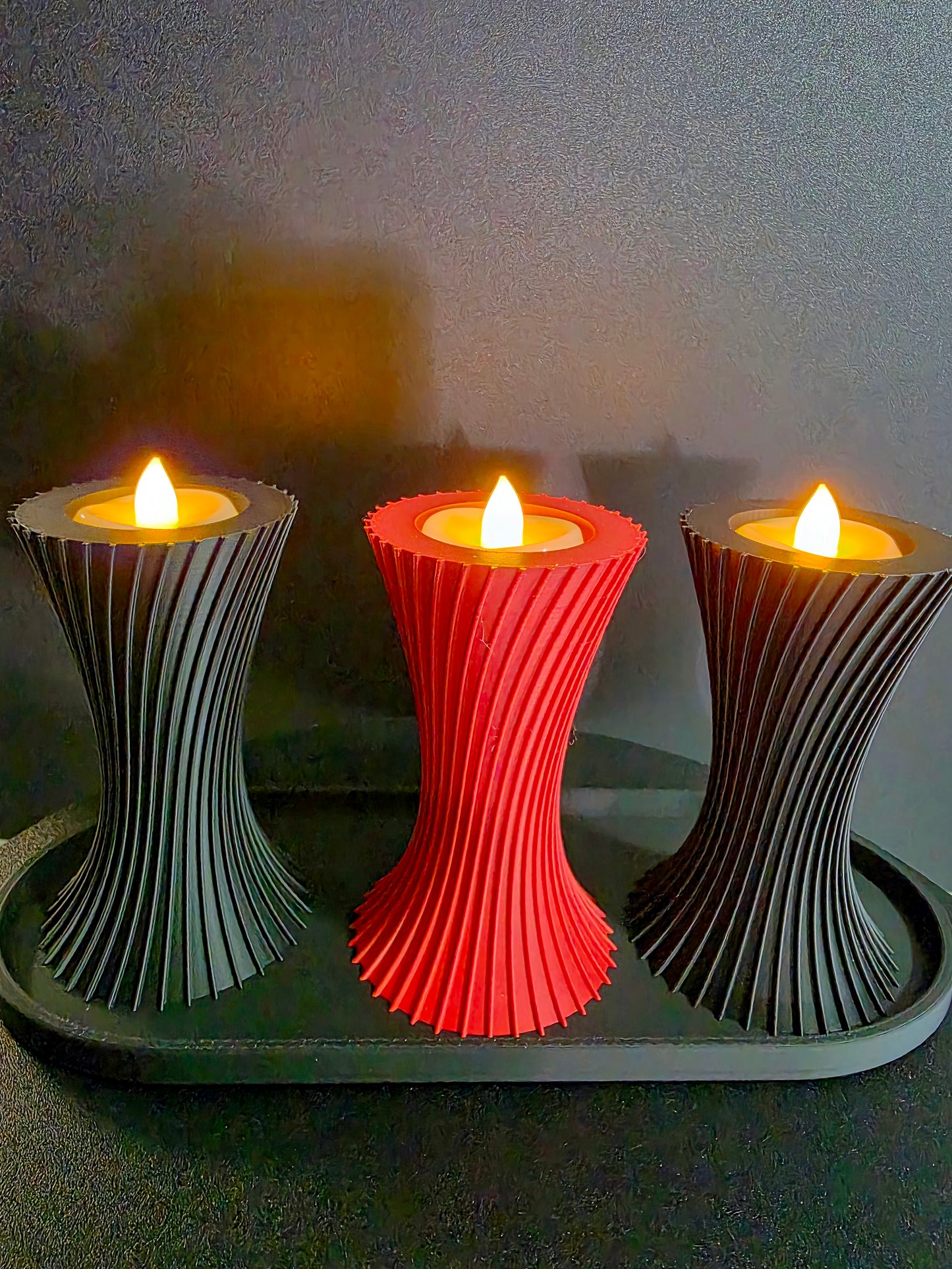 Sculptural Oval Display Tray