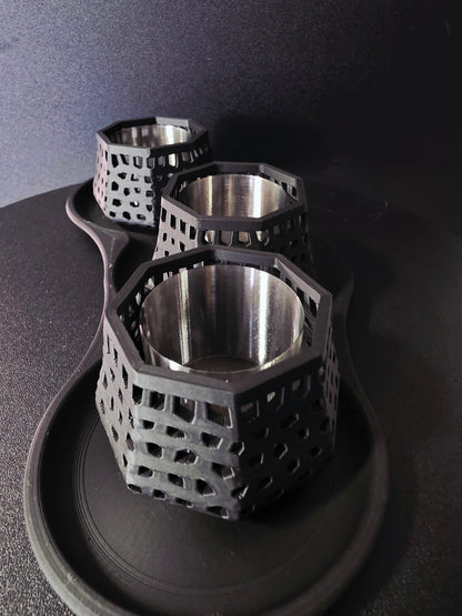 Lattice Glow LED Tealight Set