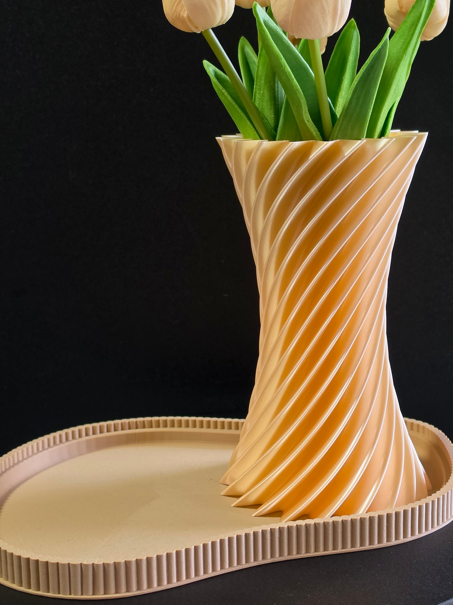 Helix Twist Vase — 7" Modern Decorative Vase