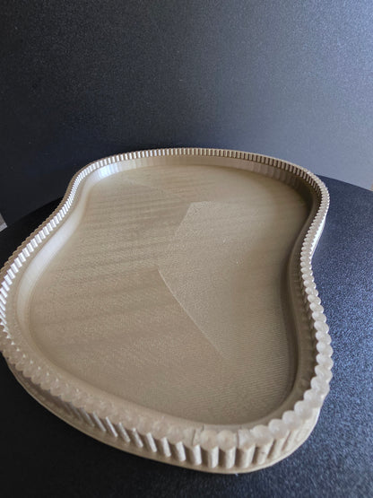 Sculptural Accent Tray — Modern Decorative Display Tray