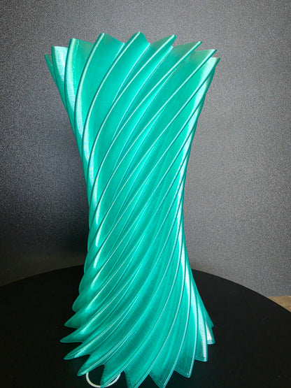 Helix Twist Vase — 7" Modern Decorative Vase