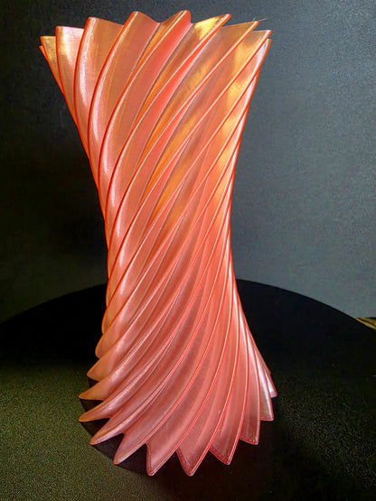 Helix Twist Vase — 7" Modern Decorative Vase
