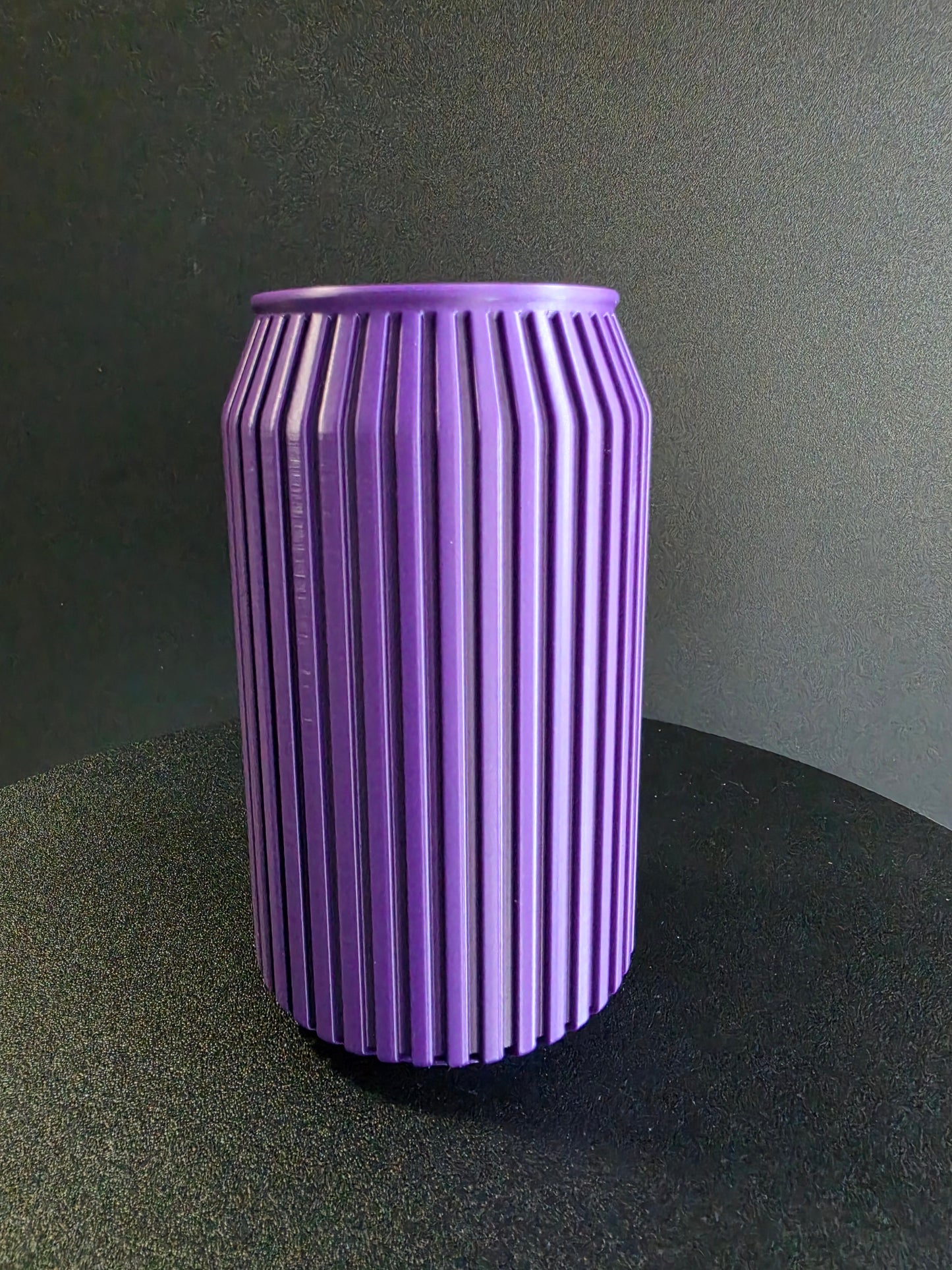 Ribbed Straw Organizer — Japandi-Inspired Soda Can Style Holder