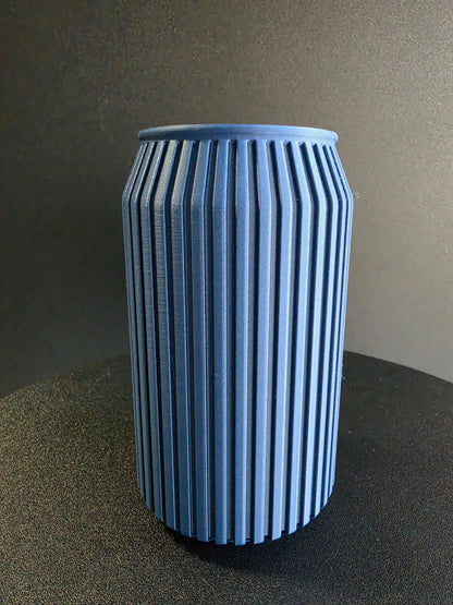 Ribbed Straw Organizer — Japandi-Inspired Soda Can Style Holder